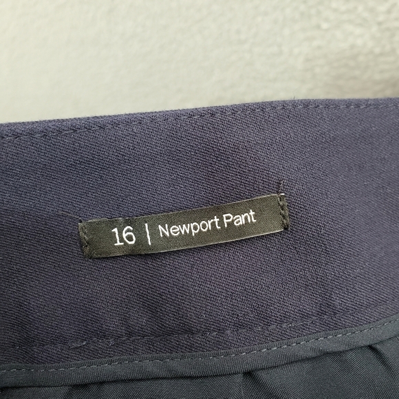 Talbots Newport Pants Trousers Womens Size 16 Blue Navy - Picture 11 of 14